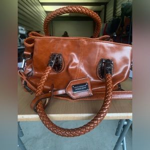 Brown leather bag